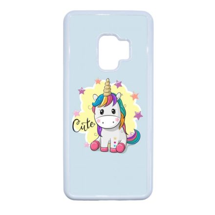 unicorn unikornis fantasy csajos Samsung Galaxy S9 fehér tok