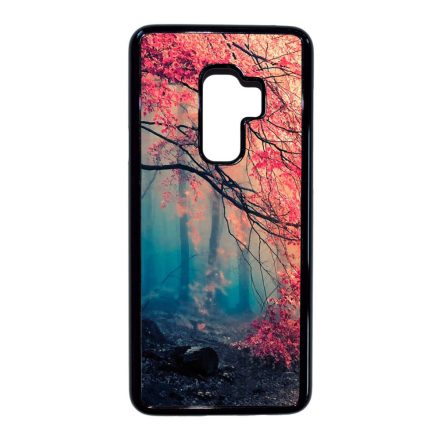 őszi erdős falevél természet Samsung Galaxy S9 Plus fekete tok