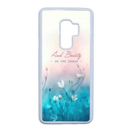 virágos tavaszi art Samsung Galaxy S9 Plus fehér tok