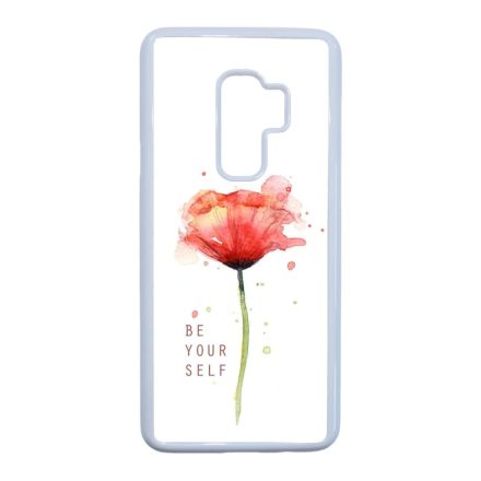 pitypangos be yourself virágos tavaszi Samsung Galaxy S9 Plus fehér tok