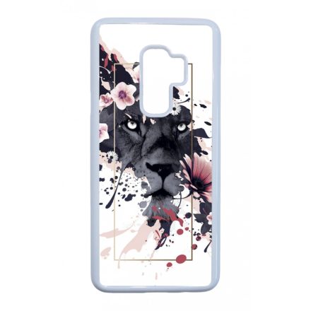 Gyönyörű oroszlán ajándék nőknek valentin napra Samsung Galaxy S9 Plus tok