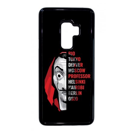 Mask - the Names - A Nagy Pénzrablás - la casa de papel Samsung Galaxy S9 Plus tok