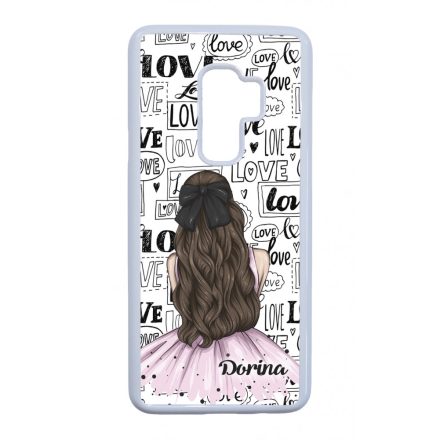 Kérd a Neveddel - LOVE Girl szerelem valentin napi Samsung Galaxy S9 Plus tok