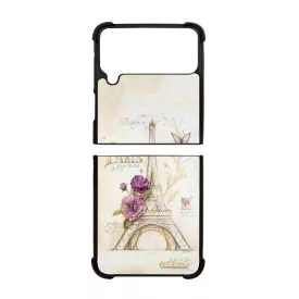 vintage párizs párizsi eiffel torony tornyos Samsung Galaxy Z Flip 4 5G tok