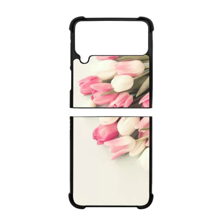 virágos tulipános tavaszi Samsung Galaxy Z Flip 4 5G tok