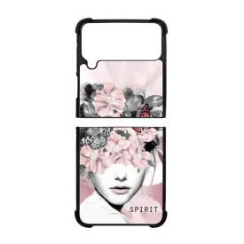Spirit woman art tavaszi viragos Samsung Galaxy Z Flip 4 5G tok
