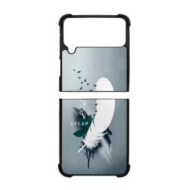 Dream - Álom - Feather, Tollas ajándék nőknek valentin napra Samsung Galaxy Z Flip 4 5G tok