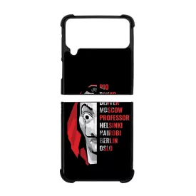 Mask - the Names - A Nagy Pénzrablás - la casa de papel Samsung Galaxy Z Flip 4 5G tok