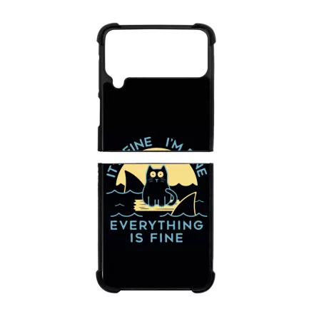 ezek csak cápák this is fine Samsung Galaxy Z Flip 4 5G tok