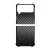Ezüst karbon fiber mintás Samsung Galaxy Z Flip 4 5G tok