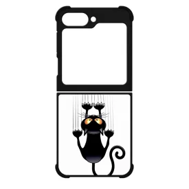 kapaszkodó macska macskás cica cicás Samsung Galaxy Z Flip 6 tok