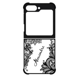 kérd a neveddel csipkés csajos Samsung Galaxy Z Flip 6 tok