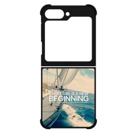 Minden nap egy új kezdet vitorlás tenger nyár Samsung Galaxy Z Flip 6 tok