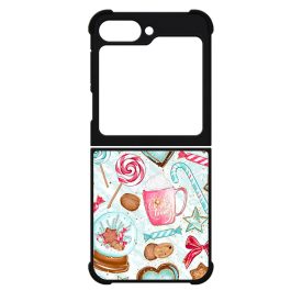 téli karácsonyi csajos mintás Samsung Galaxy Z Flip 6 tok