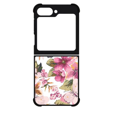 pillangós lepkés virág mintás Samsung Galaxy Z Flip 6 tok