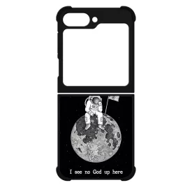 I see no God up here - űrhajós space Samsung Galaxy Z Flip 6 tok