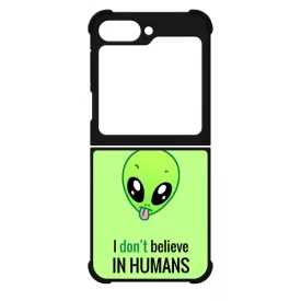 I dont believe in Humans ufo földönkívüli Samsung Galaxy Z Flip 6 tok