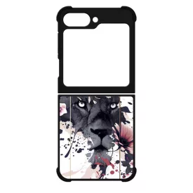 Gyönyörű oroszlán ajándék nőknek valentin napra Samsung Galaxy Z Flip 6 tok