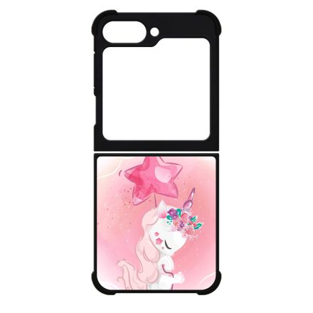 Tündéri unikornis unicorn egyszarvú Samsung Galaxy Z Flip 6 tok