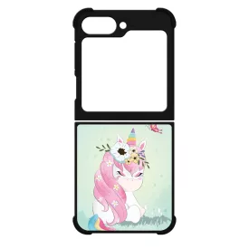 Édes unikornis és a Pillangó unicorn egyszarvú Samsung Galaxy Z Flip 6 tok