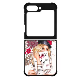 Matyó & Fashion Girl magyar mintás hungarian folk Samsung Galaxy Z Flip 6 tok