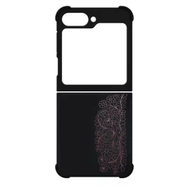 Elegáns Matyó - Rosegold magyar mintás hungarian folk Samsung Galaxy Z Flip 6 tok