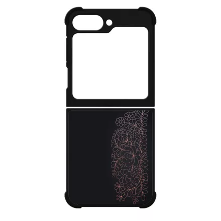 Elegáns Matyó - Rosegold magyar mintás hungarian folk Samsung Galaxy Z Flip 6 tok