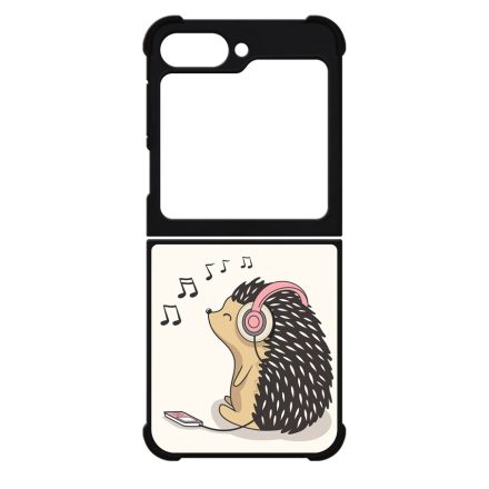 Csak a zene - Sünis sündisznós Samsung Galaxy Z Flip 6 tok