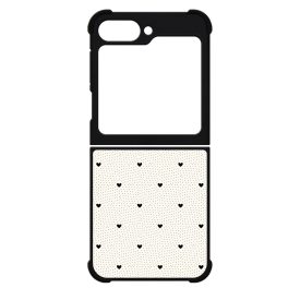 Elegáns szívecskés - CREAM - szives csajos Samsung Galaxy Z Flip 6 tok