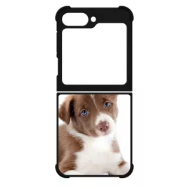 Édes Border Collie kölyök kutyus Samsung Galaxy Z Flip 6 tok