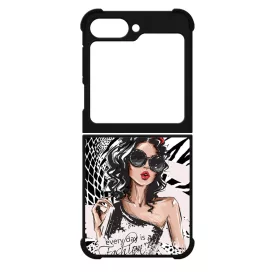 Fashion Show Girl Wild Beauty Csajos Allat mintas Samsung Galaxy Z Flip 6 tok