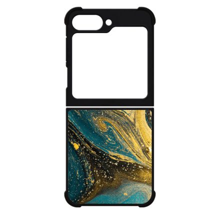 Golden Blue marvanyos marvany mintas Samsung Galaxy Z Flip 6 tok