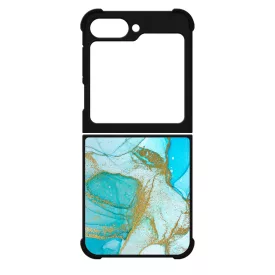 Ocean Blue Gold marvanyos marvany mintas Samsung Galaxy Z Flip 6 tok