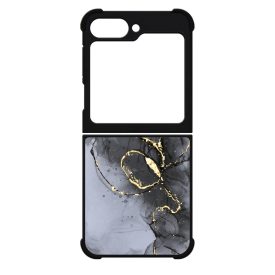 Golden Black marvanyos marvany mintas hatás Samsung Galaxy Z Flip 6 tok