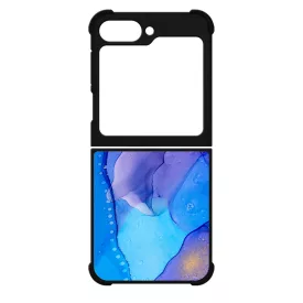 Blue Pink Gradient Ink kek rozsaszin marvanyos Samsung Galaxy Z Flip 6 tok