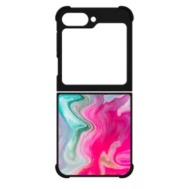 Pink gold Mixed Inks arany mintas marvanyos Samsung Galaxy Z Flip 6 tok