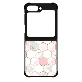 Geometric Rose Gold marvanyos marvany mintas Samsung Galaxy Z Flip 6 tok
