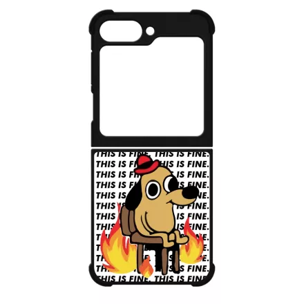 This is fine DOG kutyas meme Samsung Galaxy Z Flip 6 tok