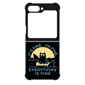ezek csak cápák this is fine Samsung Galaxy Z Flip 6 tok