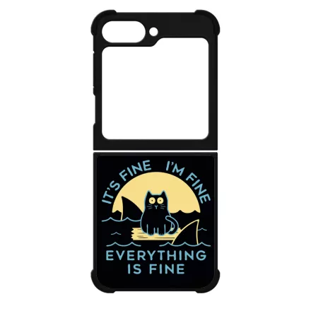 ezek csak cápák this is fine Samsung Galaxy Z Flip 6 tok