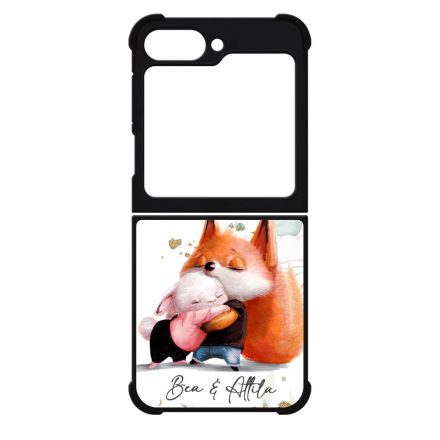 Kerd a neveddel - Nyuszi es Roka - osz Samsung Galaxy Z Flip 6 tok