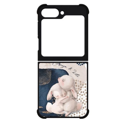 Kerd a neveddel - Cuki nyuszik - osz Samsung Galaxy Z Flip 6 tok