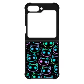 Halloween Macskak - Blue Samsung Galaxy Z Flip 6 tok
