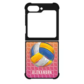 Kerd a neveddel Csajos Roplabda mintas Samsung Galaxy Z Flip 6 tok