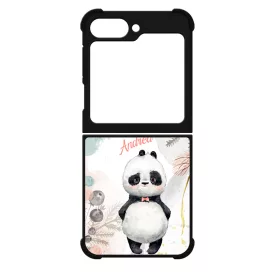 Édes kis Panda - Téli mintás Samsung Galaxy Z Flip 6 tok