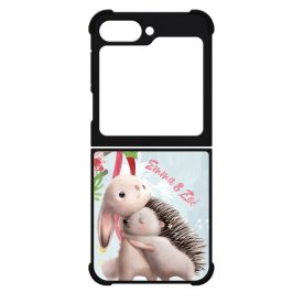 Nyuszi és Süni - Téli mintás Samsung Galaxy Z Flip 6 tok