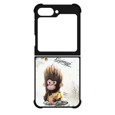 Kávés Maki - Téli mintás Samsung Galaxy Z Flip 6 tok