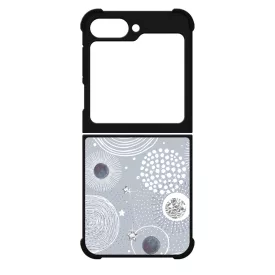 Gyönyörűséges Ezüstös téli mintás Samsung Galaxy Z Flip 6 tok