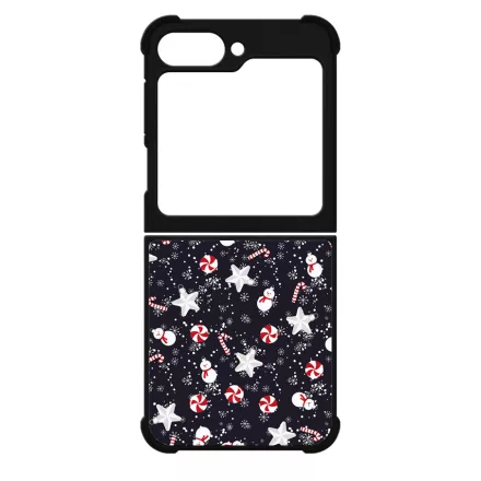 Cuki karácsonyi díszek mintás Samsung Galaxy Z Flip 6 tok