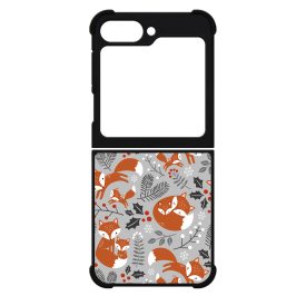 Szépséges téli róka mintás Samsung Galaxy Z Flip 6 tok